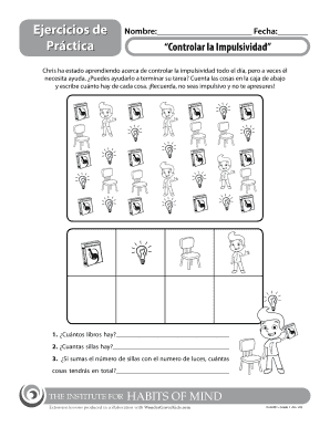 Ejercicios De Practice Exercises Prctica Nombre Date Name Fecha Controlar La Impulsividad Chris Ha Estado Aprendiendo Acerca De   Form