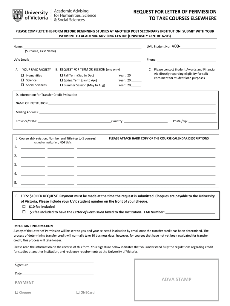 Uvic Form