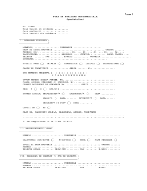 Fisa De Evaluare Sociomedicala Completata  Form