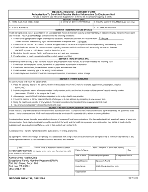 Medcom 756  Form