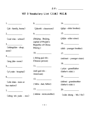 Yct 3 Workbook PDF  Form