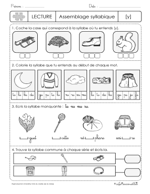 Assemblage Syllabique  Form