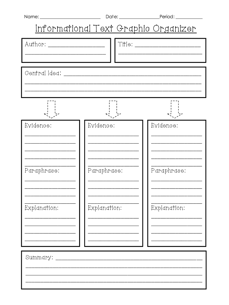 Informational Text Graphic Organizer