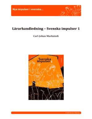 Svenska Impulser 1 PDF Gratis  Form