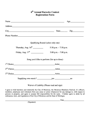 Endless Discoveries Child Development Center  Form