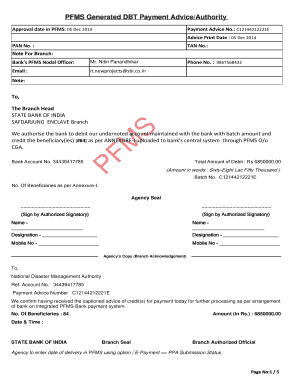 Pfms Response Date  Form