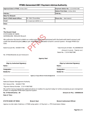 Pfms Form Download