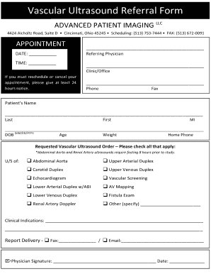 Ultrasound Referral Form