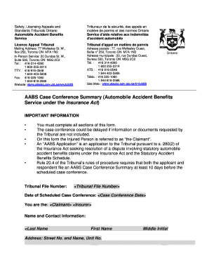 Lat Case Conference Summary Form