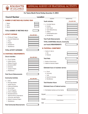 Kofc Form 1728