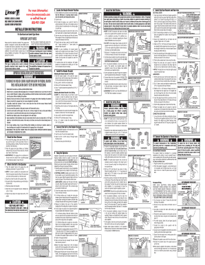 Linear Ld050 Manual  Form