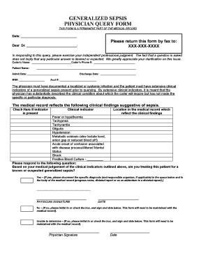 Physician Query Form