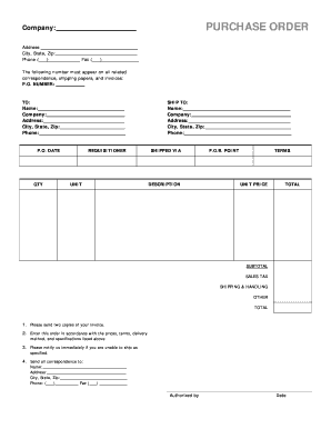 Church Purchase Request Form