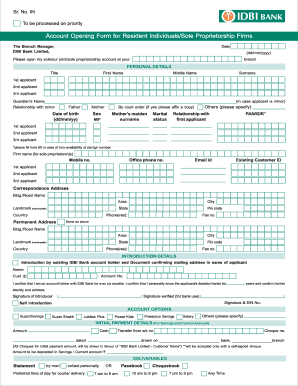 Idbi Bank Forms Download