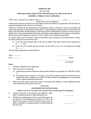 Form 10b in Word Format