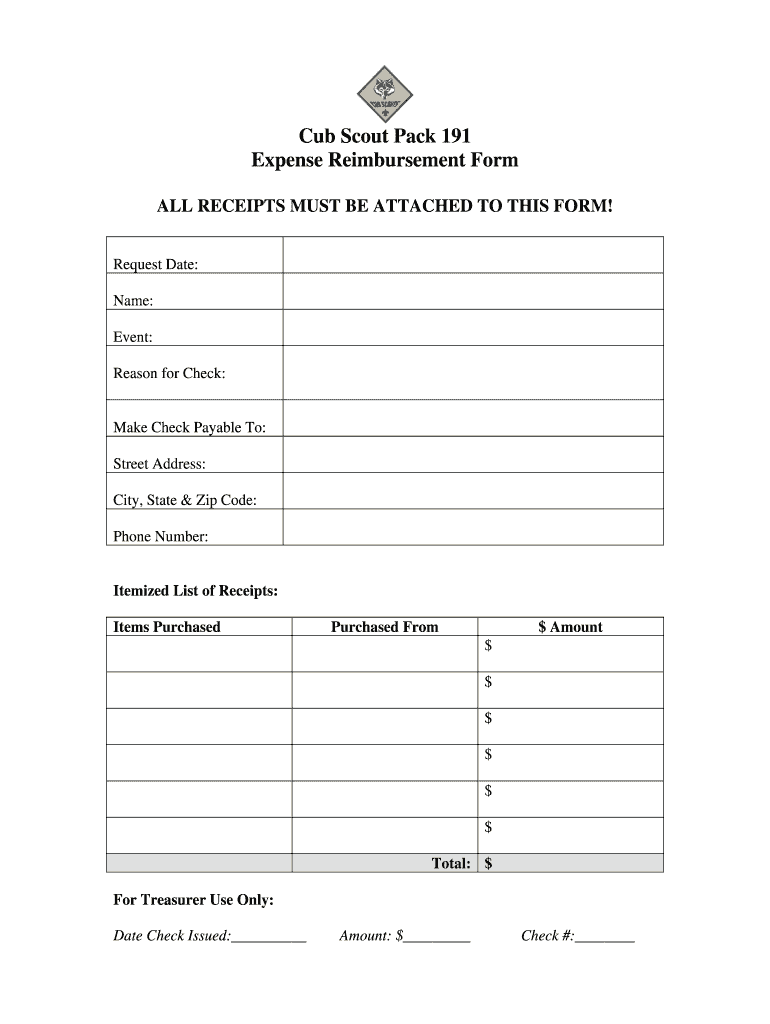 Reimbursement Form