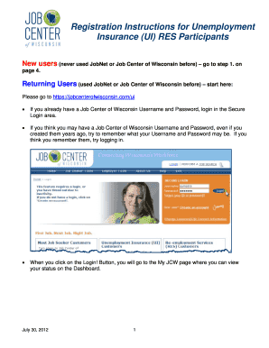 Jobcenterofwisconsin Ui  Form