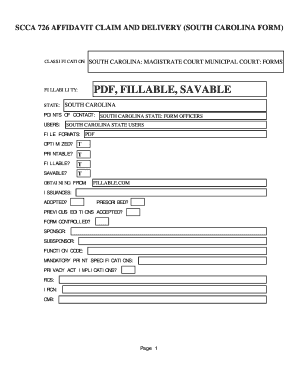 Scca 726 Form