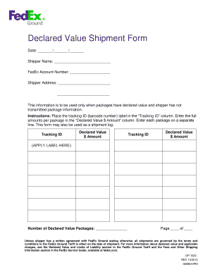 Shipment Form