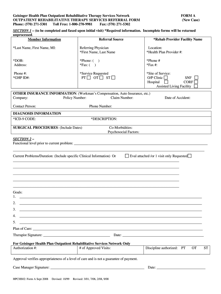  Geisinger Health Plan Register Form Online 2008-2024