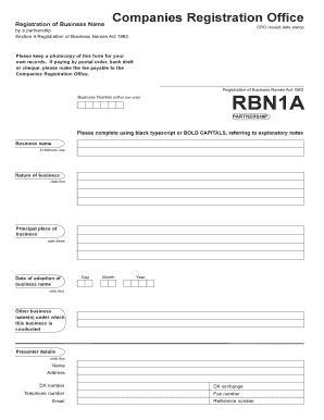 Rbn1a  Form