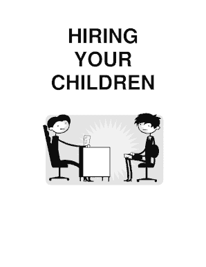Hiring Your Children Kit Deb Wiese&amp;#39;s Bookkeeping &amp; Tax Service  Form