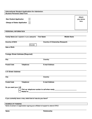 Student Admission Form