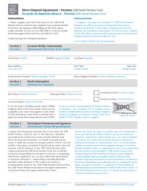 32bj Pension Direct Deposit  Form