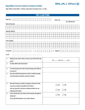 Bajaj Claim Form