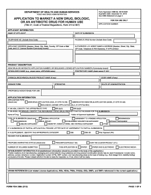 Form Fda 356h