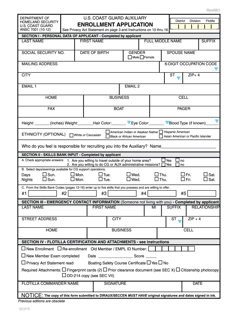  Coast Guard Edit Aplicatiob  Form 2012