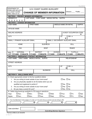 ANSC 7028 Form USCGAUX District 7