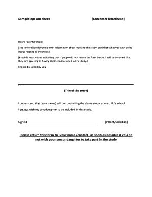 Please Sign and Return  Form
