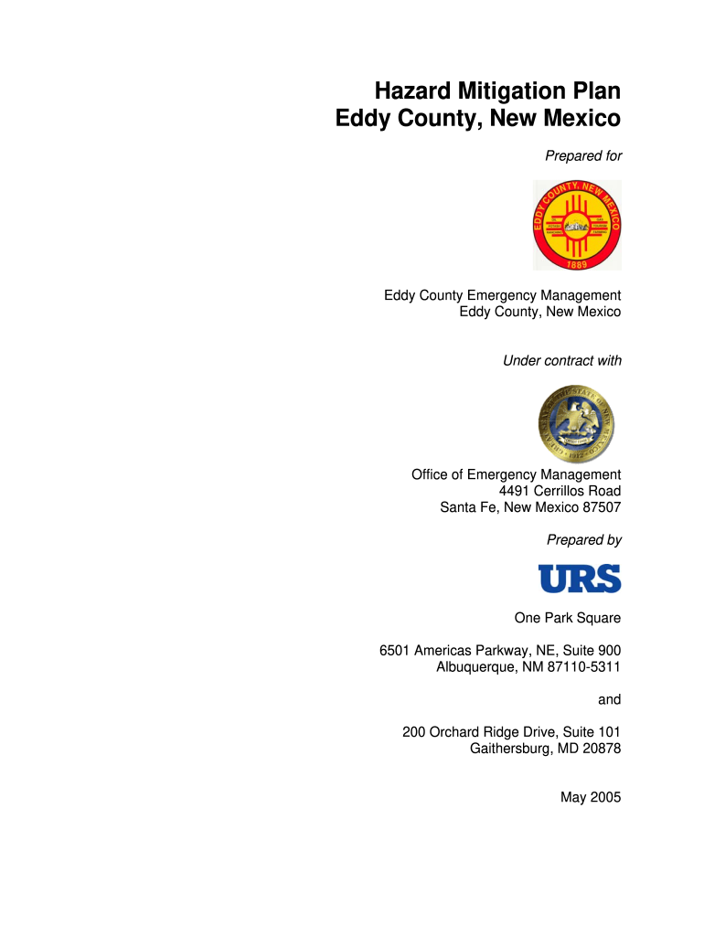 Eddy County Mitigation Plan  Form
