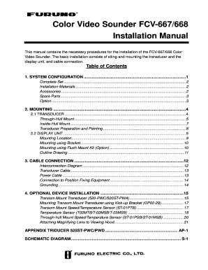 Furuno Fcv 667  Form