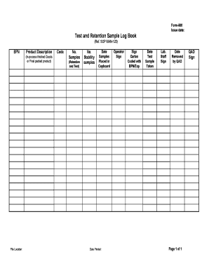 thesis logbook sample