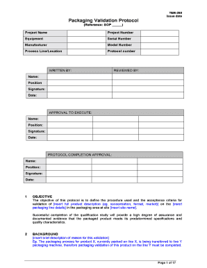 Process Validation Protocol Template  Form