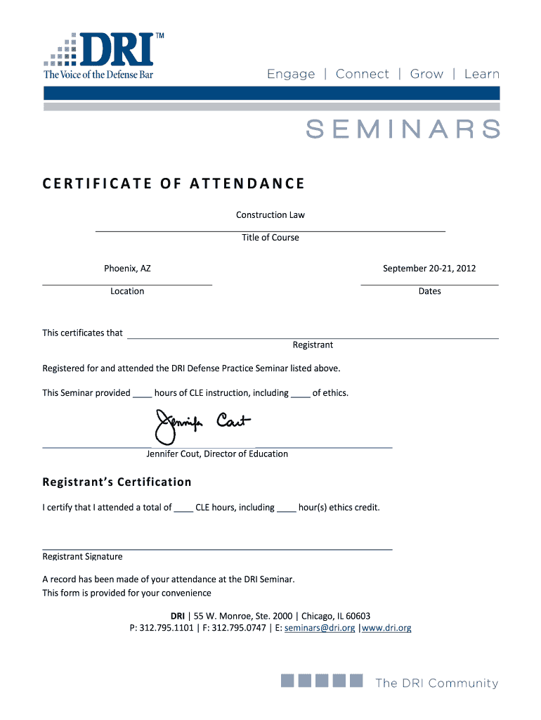  Dri 02 Attendance Forms 2012-2024