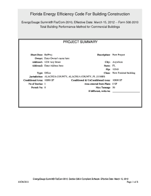 Florida Energy Efficiency Form 506