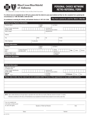 Bcbs Referral Form PDF