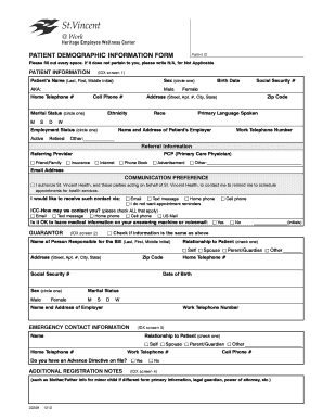 Demographic Information Form