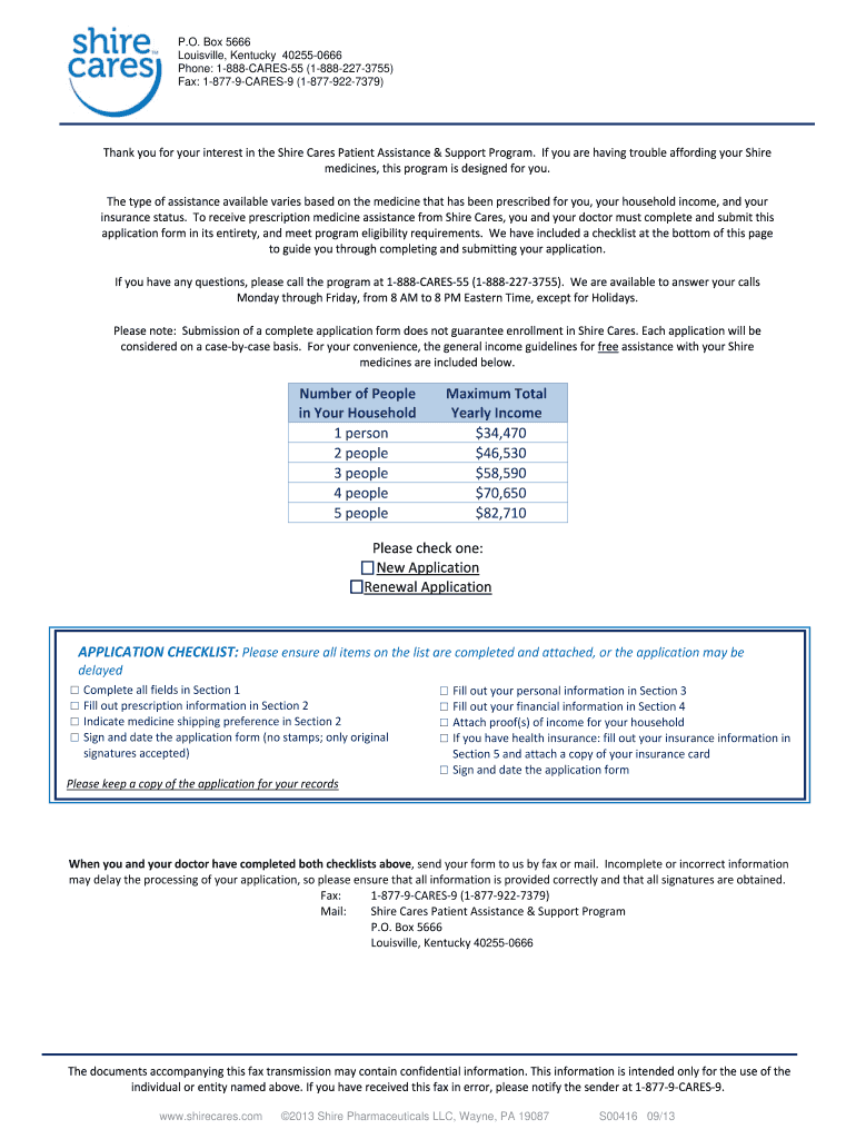 Shire Cares  Form