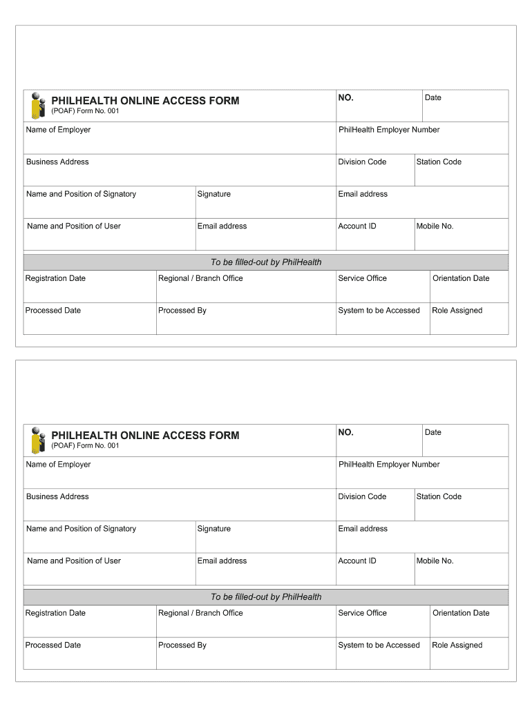 Philhealth Online Access Form