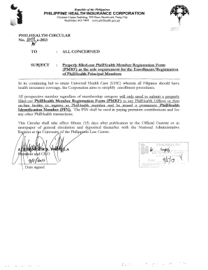 Properly Filled Out PhilHealth Member Registration Form PMRF Philhealth Gov