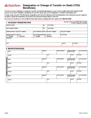  TOD Beneficiary Form 2014-2024