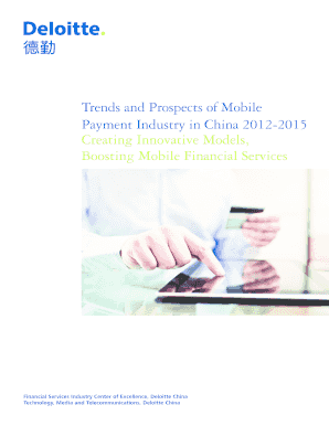 Trends and Prospects of Mobile Payment Industry in China  Form