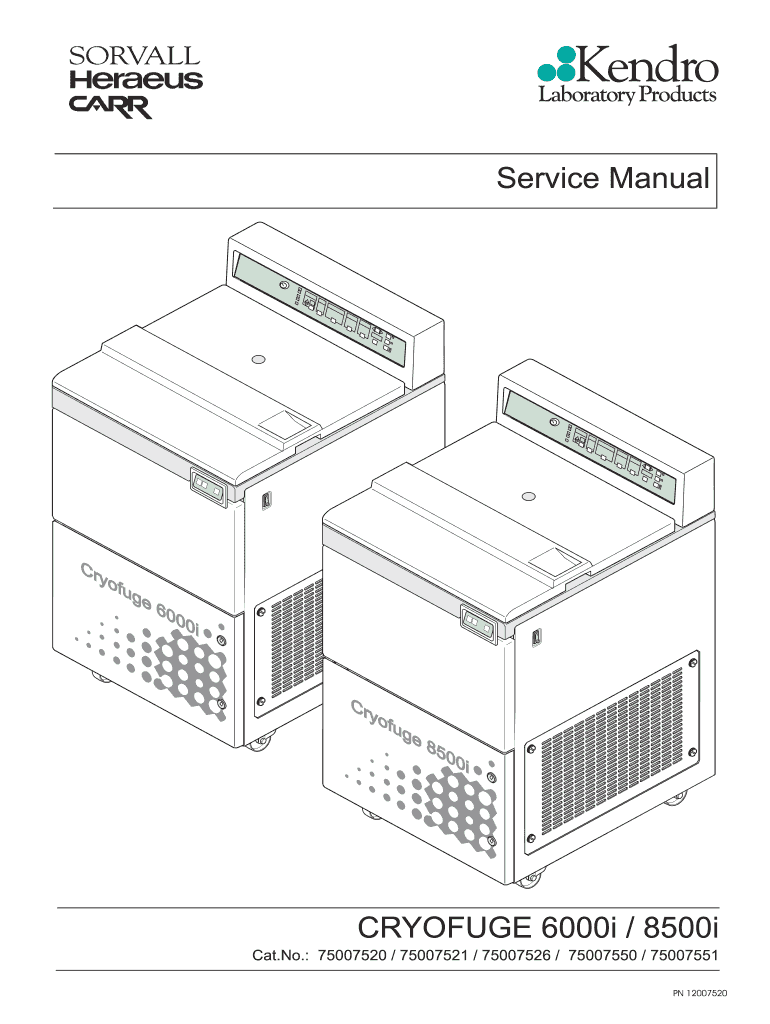 Cryofuge 6000i  Form