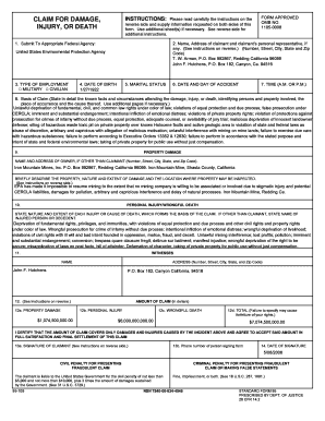 Standard Form 95 Example