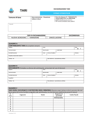 Comune Di Sava Modulistica  Form