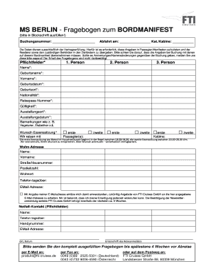 M S Berlin  Form